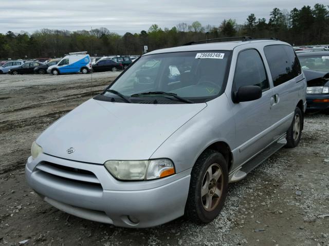 4N2ZN16T42D814354 - 2002 NISSAN QUEST SE SILVER photo 2