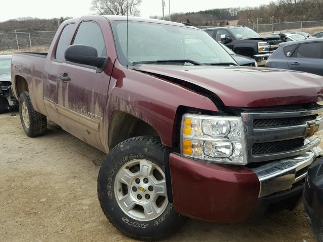 1GCEK29099Z273025 - 2009 CHEVROLET SILVERADO MAROON photo 1