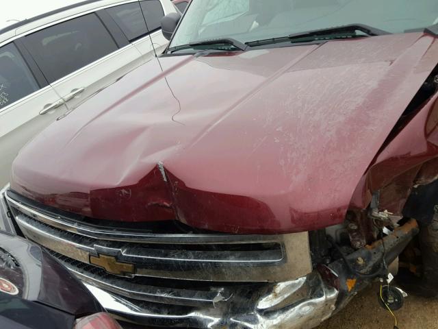 1GCEK29099Z273025 - 2009 CHEVROLET SILVERADO MAROON photo 7