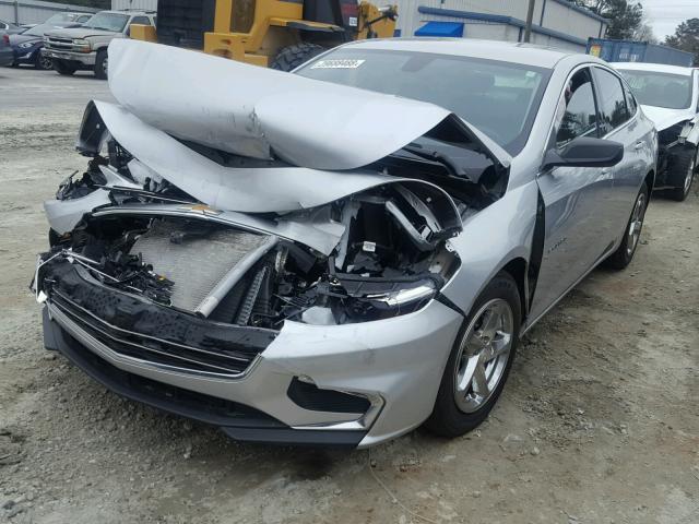 1G1ZB5ST5HF202887 - 2017 CHEVROLET MALIBU LS ვერცხლისფერი ფოტო 2