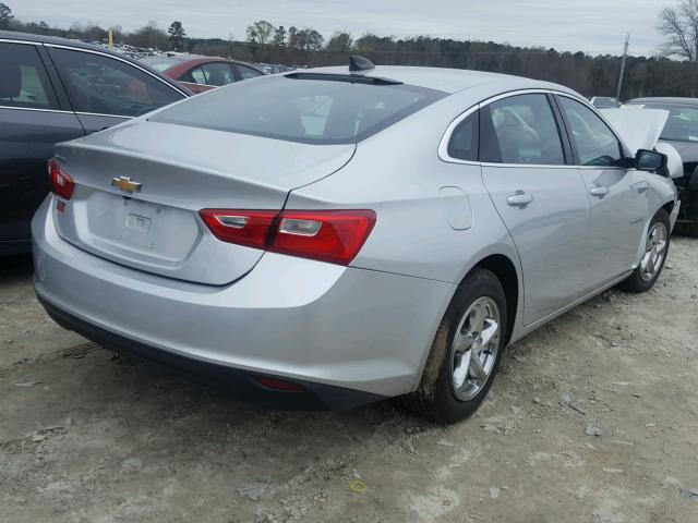 1G1ZB5ST5HF202887 - 2017 CHEVROLET MALIBU LS ვერცხლისფერი ფოტო 4