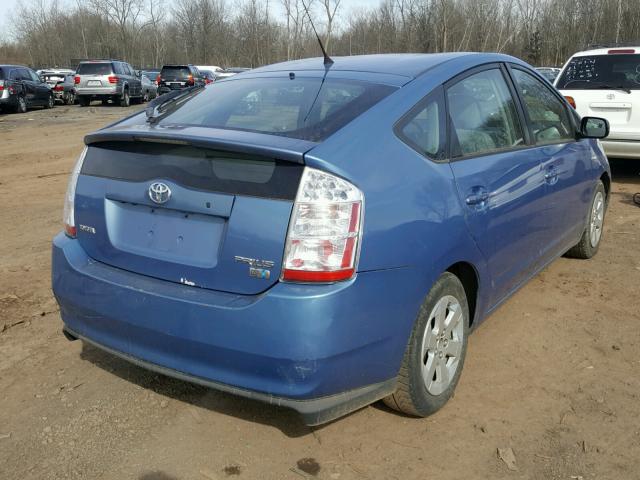 JTDKB20U163163183 - 2006 TOYOTA PRIUS BLUE photo 4