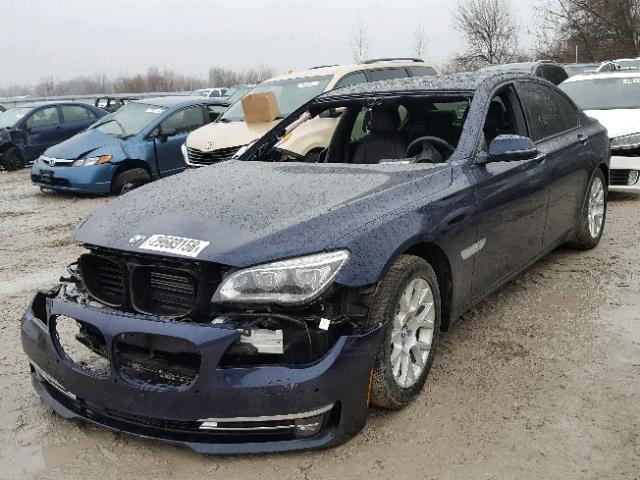 WBAYB6C56ED224443 - 2014 BMW 750 XI BLUE photo 2