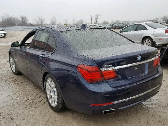 WBAYB6C56ED224443 - 2014 BMW 750 XI BLUE photo 3