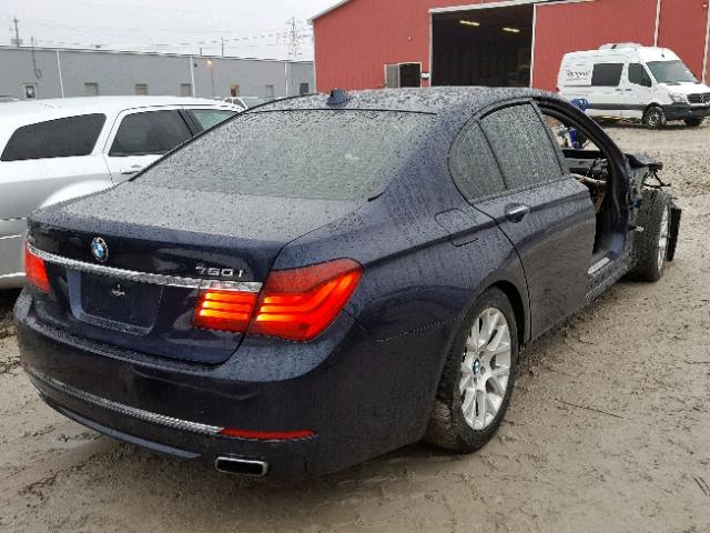 WBAYB6C56ED224443 - 2014 BMW 750 XI BLUE photo 4