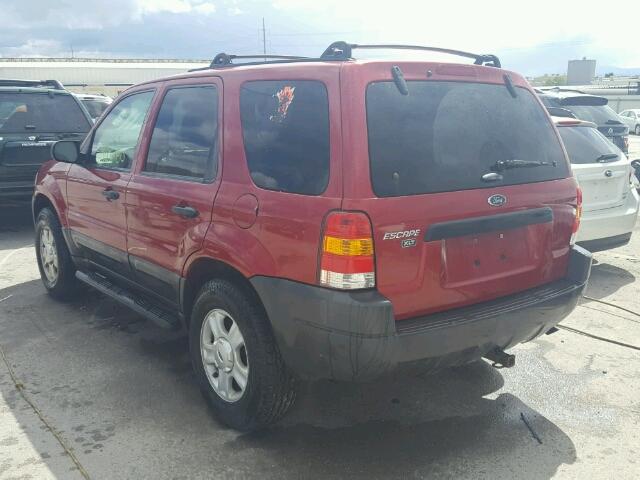 1FMYU93193KB12543 - 2003 FORD ESCAPE XLT RED photo 3
