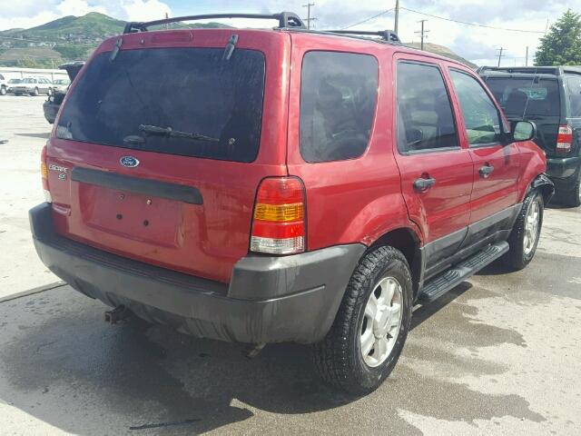 1FMYU93193KB12543 - 2003 FORD ESCAPE XLT RED photo 4