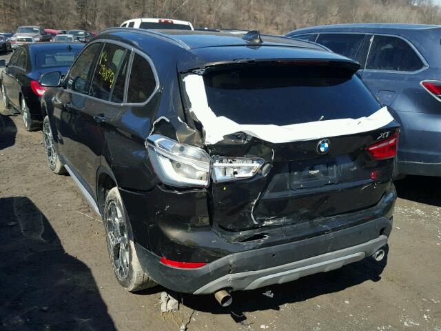 WBXHT3C39H5F70598 - 2017 BMW X1 XDRIVE2 BLACK photo 3