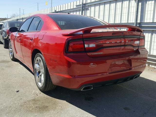 2C3CDXCT3DH518349 - 2013 DODGE CHARGER R/ RED photo 3