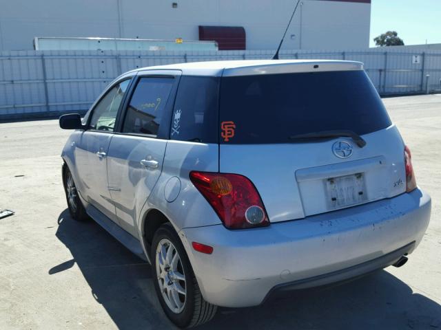 JTKKT624040053184 - 2004 TOYOTA SCION XA GRAY photo 3