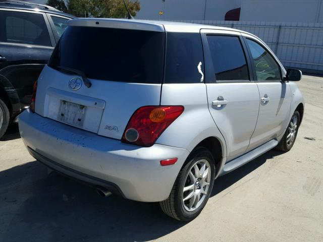 JTKKT624040053184 - 2004 TOYOTA SCION XA GRAY photo 4