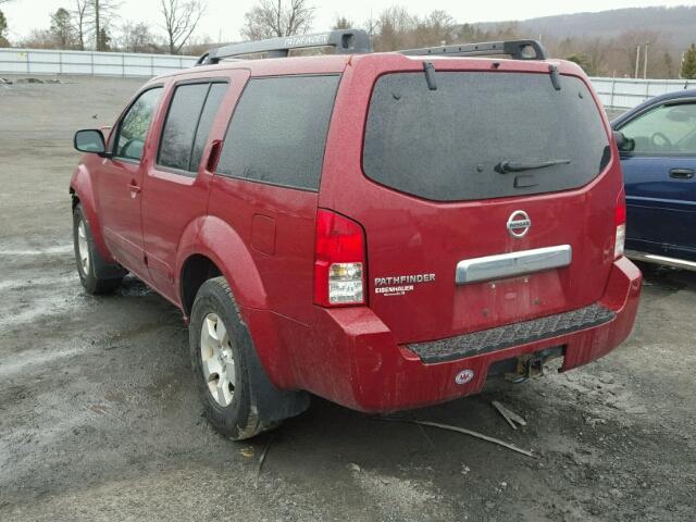 5N1AR18W66C606270 - 2006 NISSAN PATHFINDER BURGUNDY photo 3