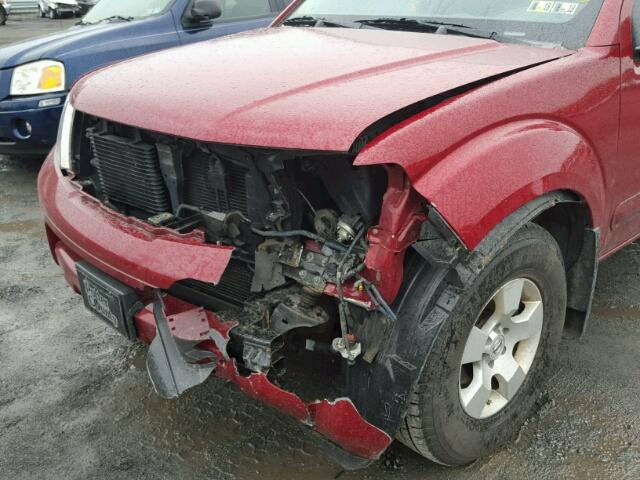 5N1AR18W66C606270 - 2006 NISSAN PATHFINDER BURGUNDY photo 9