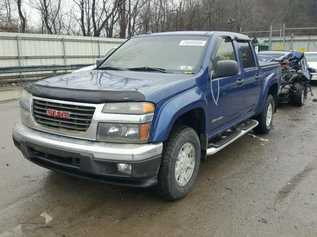 1GTDT136458173561 - 2005 GMC CANYON BLUE photo 2