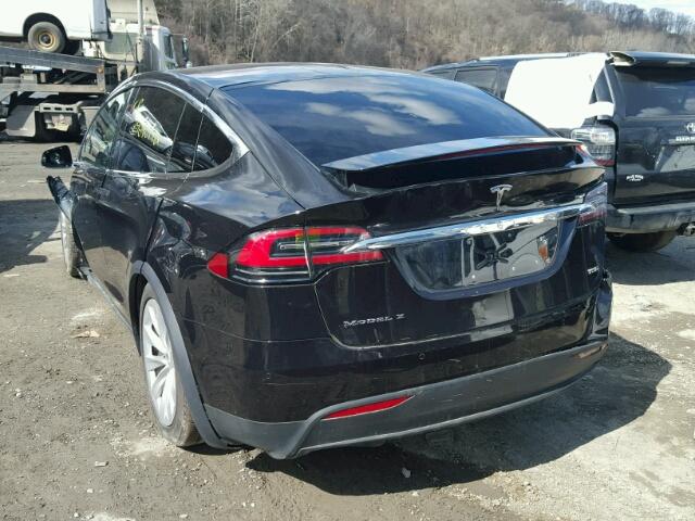 5YJXCBE25HF038218 - 2017 TESLA MODEL X BLACK photo 3