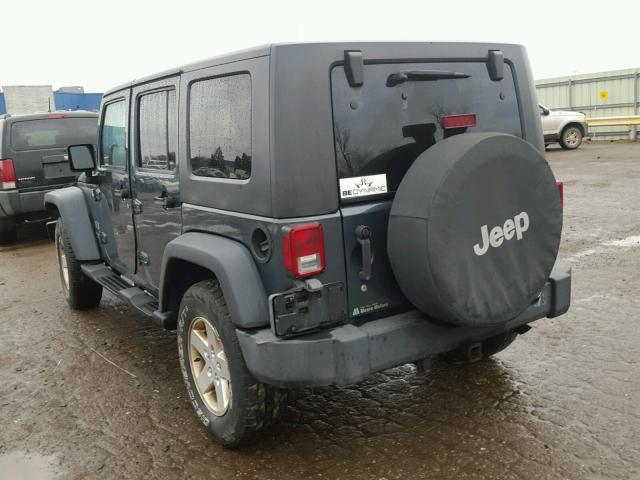 1J8GA39177L125409 - 2007 JEEP WRANGLER X BLUE photo 3