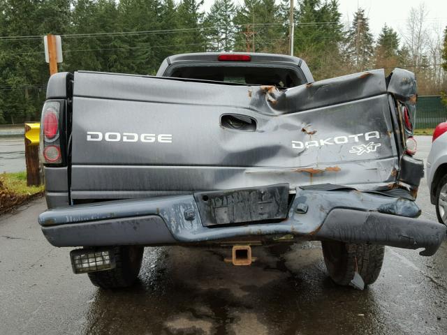 1D7HG12K04S750050 - 2004 DODGE DAKOTA SXT GRAY photo 9