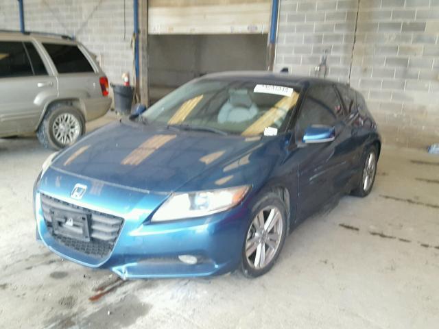 JHMZF1D69BS007819 - 2011 HONDA CR-Z EX BLUE photo 2