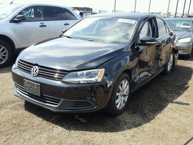 3VWD17AJ7EM274781 - 2014 VOLKSWAGEN JETTA SE BLACK photo 2