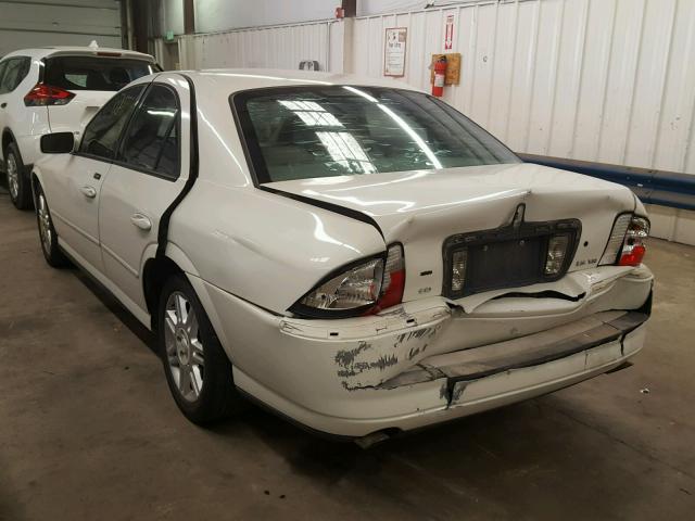 1LNHM87A13Y659095 - 2003 LINCOLN LS WHITE photo 3