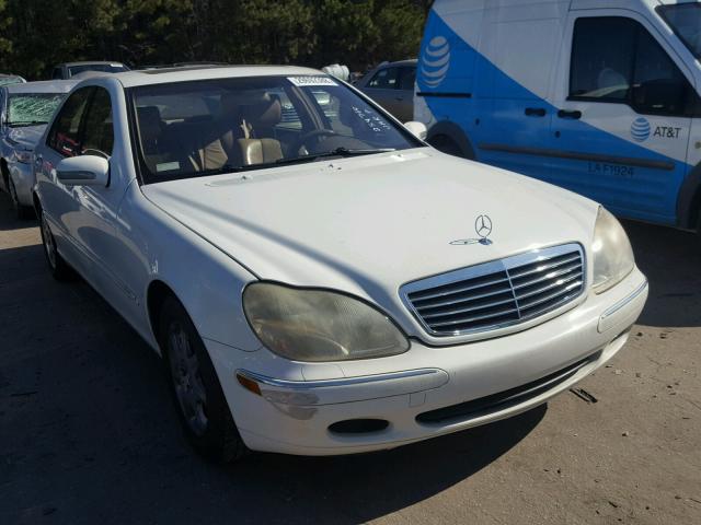 WDBNG70J52A254768 - 2002 MERCEDES-BENZ S 430 WHITE photo 1