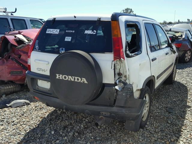 JHLRD78854C046607 - 2004 HONDA CR-V EX WHITE photo 4