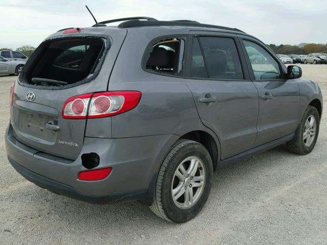 5NMSG3AB5AH410395 - 2010 HYUNDAI SANTA FE G CHARCOAL photo 4