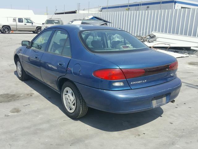 1FAFP10P5WW155910 - 1998 FORD ESCORT LX BLUE photo 3