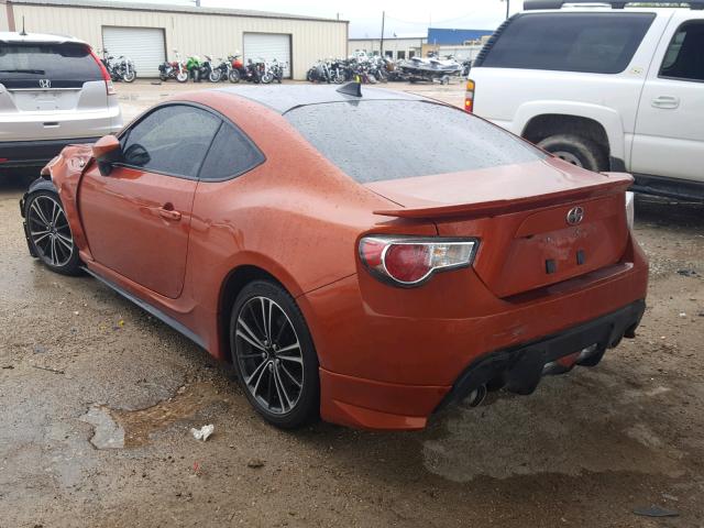 JF1ZNAA17G8709726 - 2016 TOYOTA SCION FR-S ORANGE photo 3