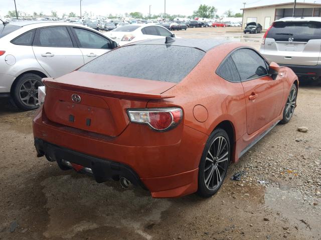JF1ZNAA17G8709726 - 2016 TOYOTA SCION FR-S ნარინჯისფერი ფოტო 4
