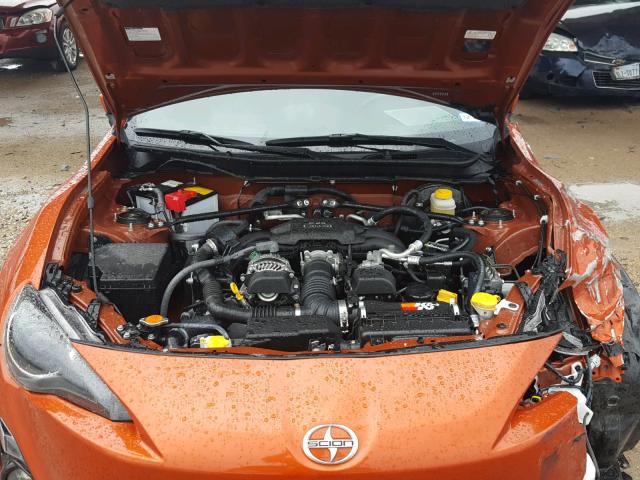JF1ZNAA17G8709726 - 2016 TOYOTA SCION FR-S ნარინჯისფერი ფოტო 7