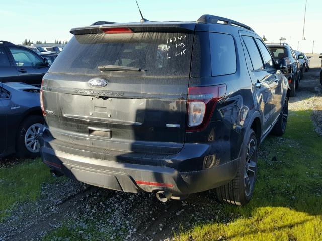 1FM5K8GT3EGC48574 - 2014 FORD EXPLORER S BLACK photo 4