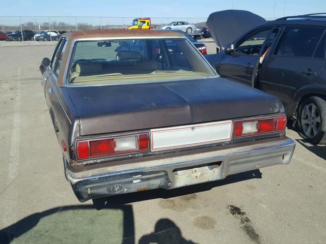HL41D9F128937 - 1979 PLYMOUTH VOLARE BROWN photo 3