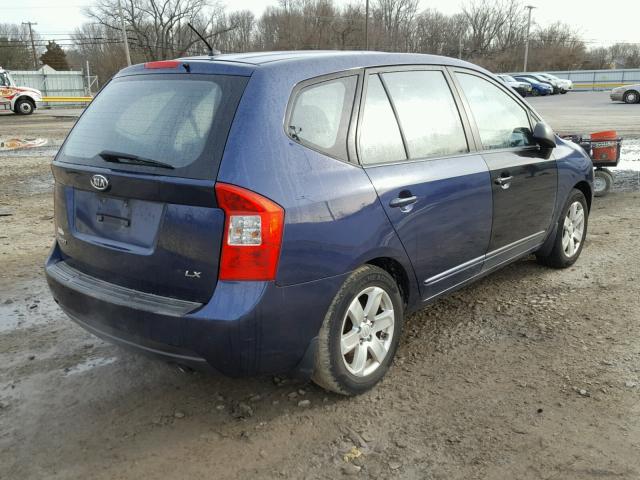 KNAFG525777051974 - 2007 KIA RONDO BASE BLUE photo 4