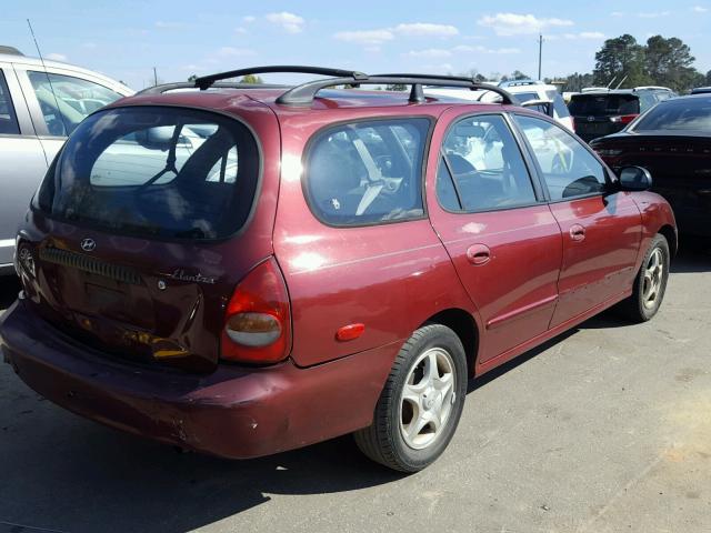 KMHJW25F6XU148129 - 1999 HYUNDAI ELANTRA BA MAROON photo 4