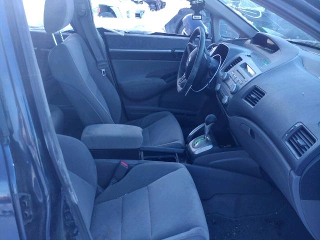 2HGFA16849H514678 - 2009 HONDA CIVIC EX ლურჯი ფოტო 5