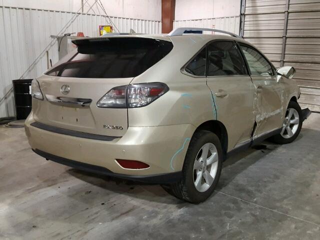 2T2BK1BA8CC132332 - 2012 LEXUS RX 350 TAN photo 4