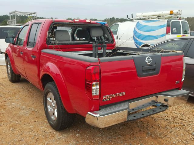 1N6AD07UX9C427891 - 2009 NISSAN FRONTIER C RED photo 3