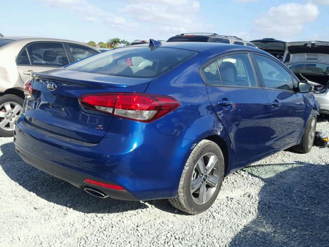 3KPFL4A7XJE188703 - 2018 KIA FORTE LX BLUE photo 4