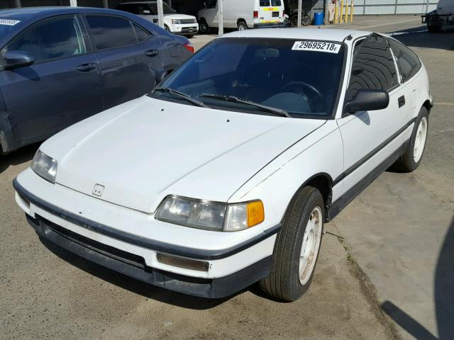 JHMED8455MS000003 - 1991 HONDA CIVIC CRX WHITE photo 2