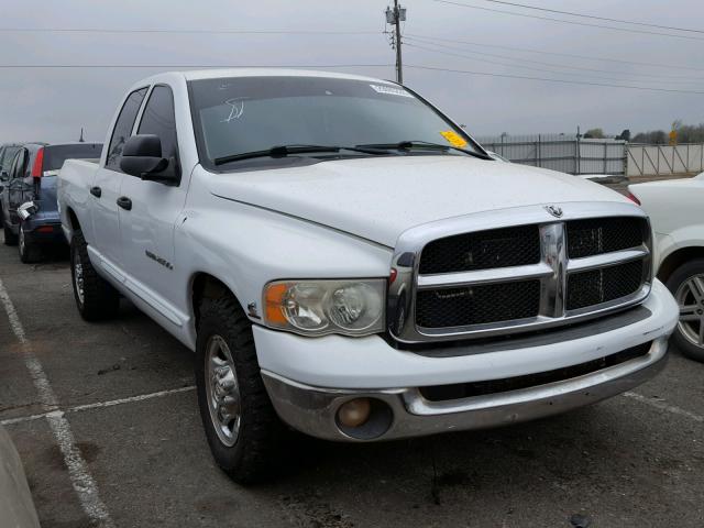 3D7KR28C35G744886 - 2005 DODGE RAM 2500 S WHITE photo 1