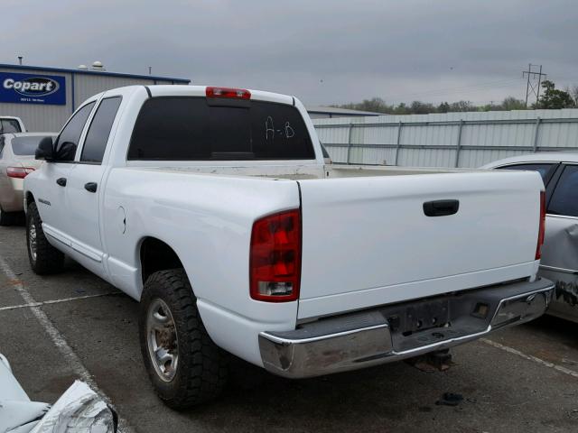 3D7KR28C35G744886 - 2005 DODGE RAM 2500 S WHITE photo 3
