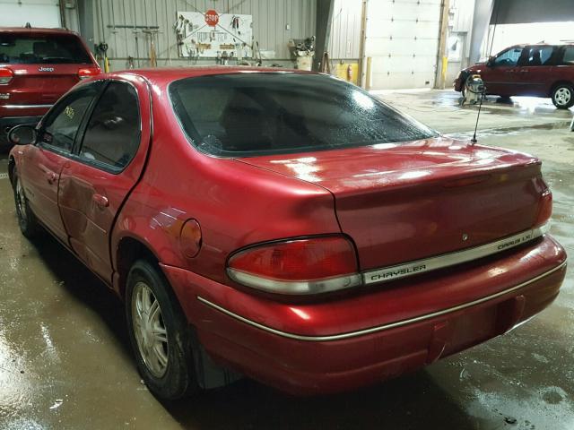 1C3EJ56H7WN153276 - 1998 CHRYSLER CIRRUS LXI BURGUNDY photo 3