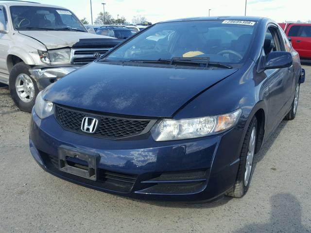 2HGFG1B61AH520431 - 2010 HONDA CIVIC LX BLUE photo 2