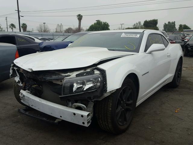 2G1FA1E31E9211889 - 2014 CHEVROLET CAMARO LS WHITE photo 2