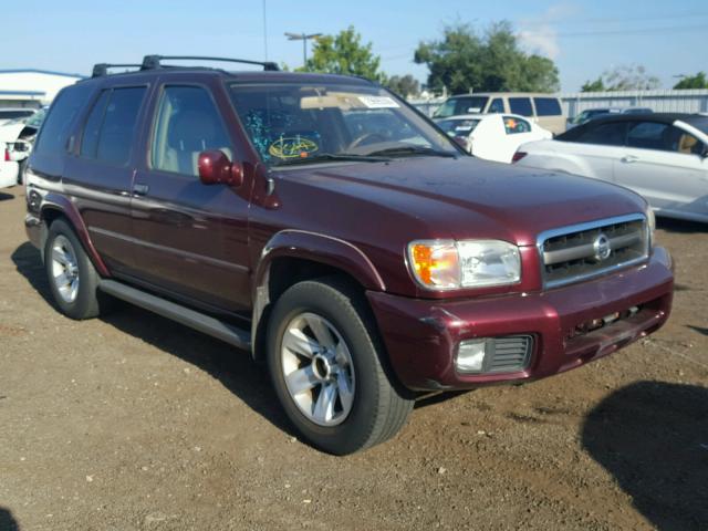 JN8DR09X63W703146 - 2003 NISSAN PATHFINDER BURGUNDY photo 1