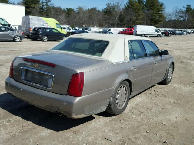 1G6KE54YX2U142331 - 2002 CADILLAC DEVILLE DH TAN photo 4