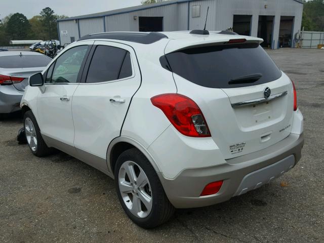 KL4CJASB3FB173016 - 2015 BUICK ENCORE WHITE photo 3