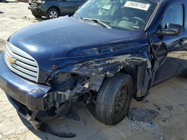 3GNBAADB6AS512080 - 2010 CHEVROLET HHR LS BLUE photo 9
