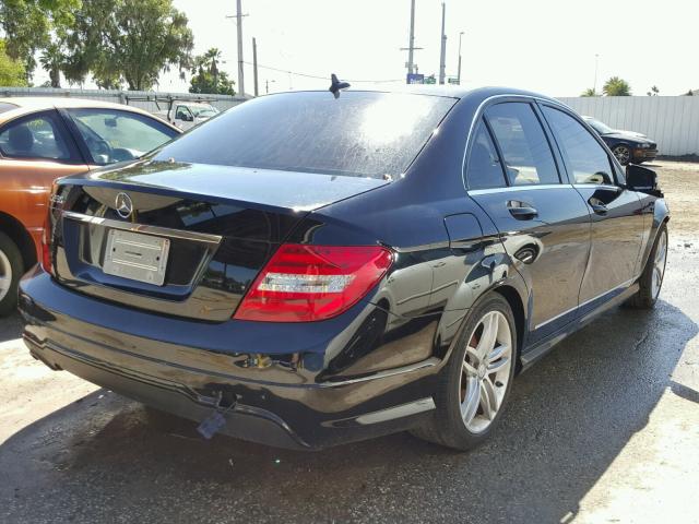 WDDGF4HB9DF899699 - 2013 MERCEDES-BENZ C 250 BLACK photo 4